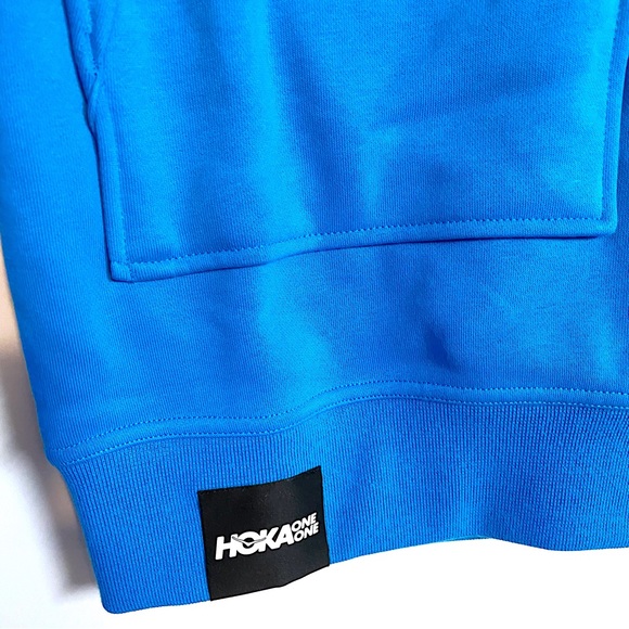NEW HOKA Women's One One Bondi Sweatshirt Pullover Fleece Hoodie Blue Large XL - Picture 4 of 9